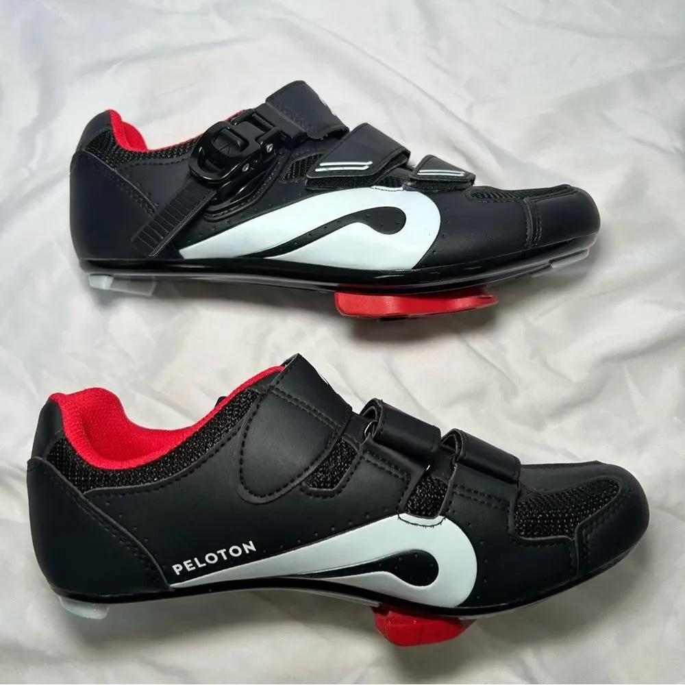 Peloton Black & White Unisex Cycling Bike Cleat Shoes women’s shoe size 9 mens 7